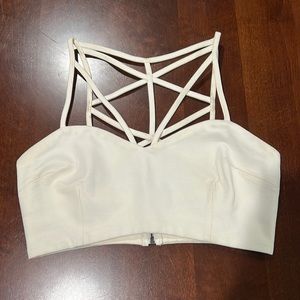 Off White Crop Top Size L